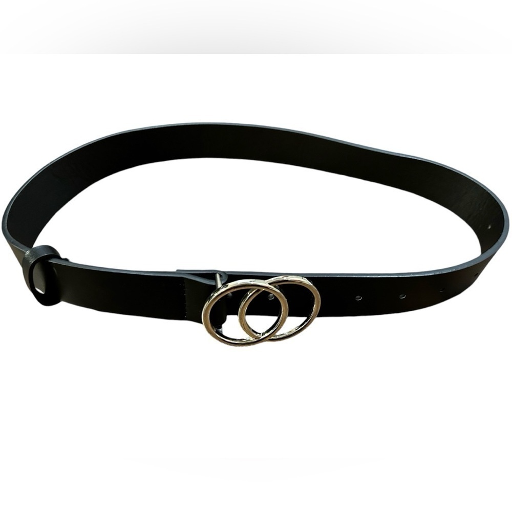 Black Belt with Silver Buckle XS